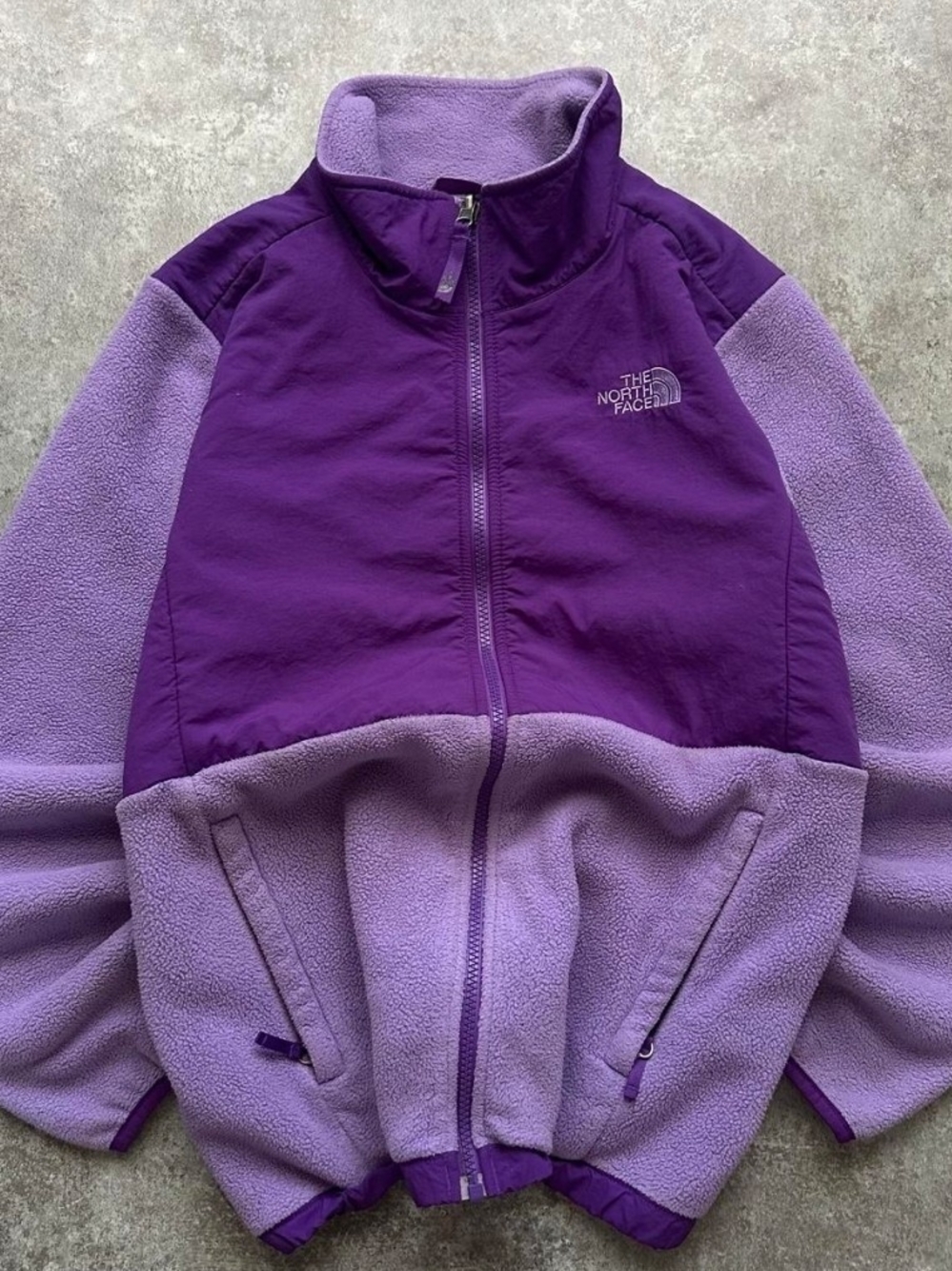 The North Face Two-Tone Purple Fleece Jacket